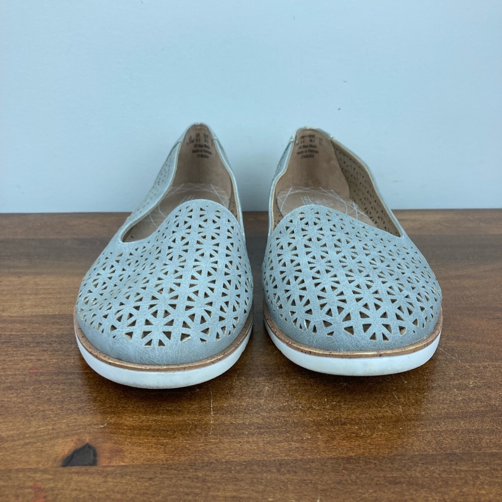 Lifestride Velocity Zamora Perforated Flat Gray Loafers Women’s Size 8.5M. - Picture 3 of 12